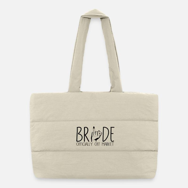 Mariée – officiellement hors marché Sac shopping matelassé