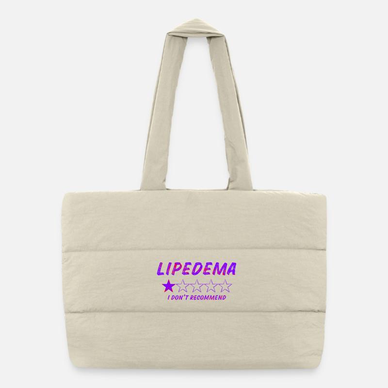 Lipedema Rating - Puffer Shopping Bag - natural