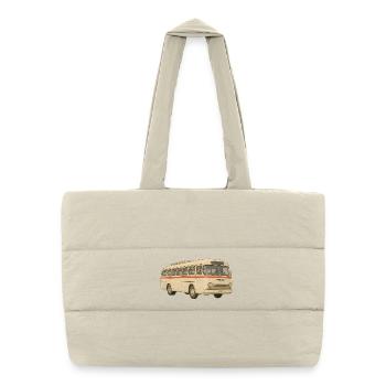 Rolling memory in retro look - Puffer Shopping Bag - natural - Front