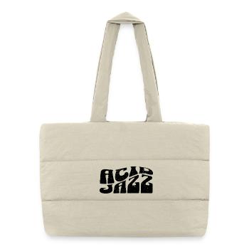 Acid Jazz - Sac shopping matelassé - blanc naturel - Devant