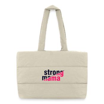 Chemise forte pour la fête des mères Maman - Sac shopping matelassé - blanc naturel - Devant