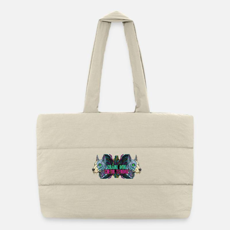 CyberDog - Crâne dur Cœur tendre Sac shopping matelassé