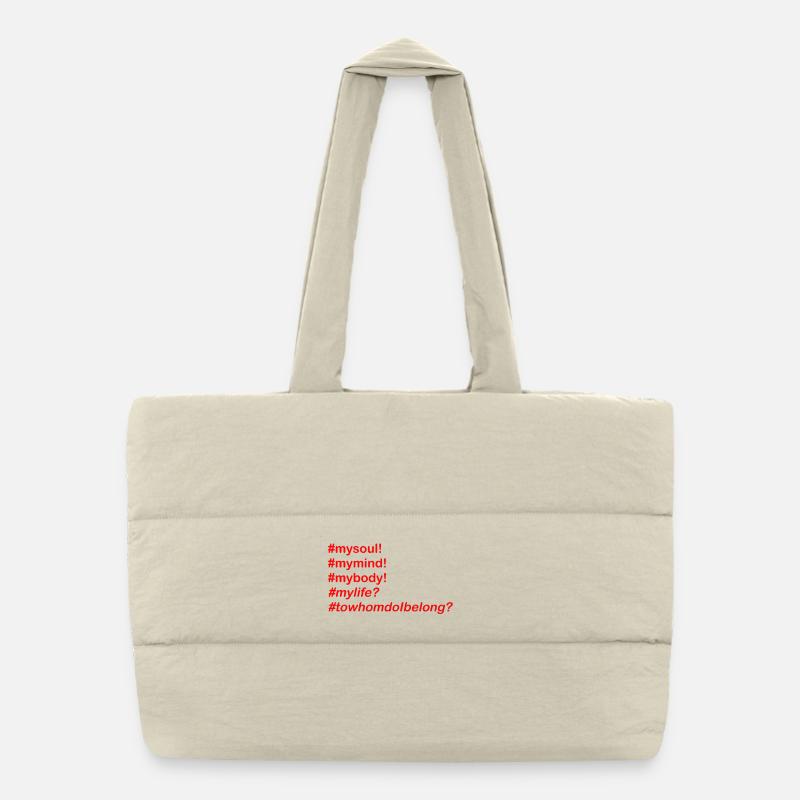Soul Hashtag Collection Puffer Shopping Bag