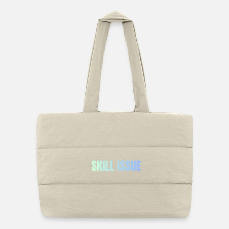 Skill Issue Gradient Puffer Shopping Bag