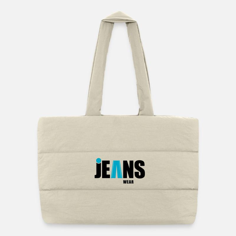 Porter en jean avec un point Sac shopping matelassé