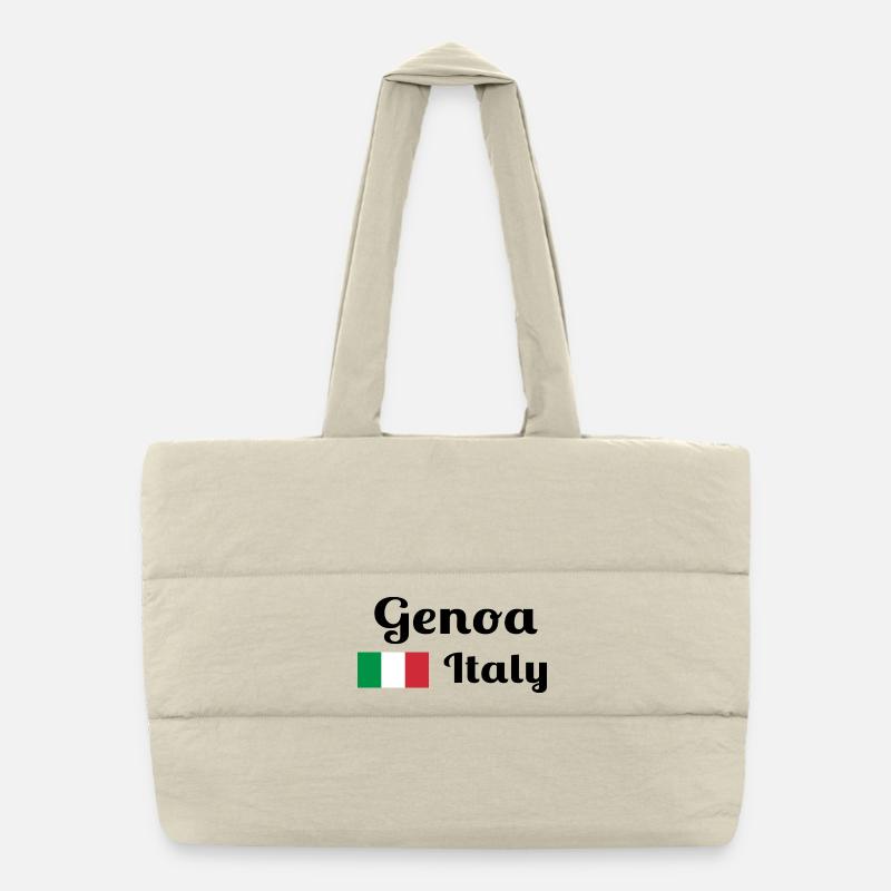 Genoa Italia - Stylish prints Puffer Shopping Bag