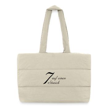 Seven in one fell swoop - Puffer Shopping Bag - natural - Front