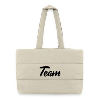 Team - Puffer Shopping Bag - natural - Front