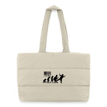 Parodie de Clown World Evolution - Sac shopping matelassé - blanc naturel - Devant