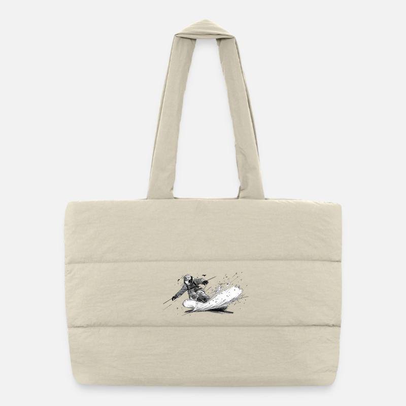 snowboard Puffer Shopping Bag