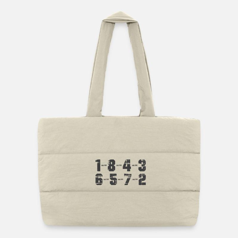 18436572 - V8 Engine Car Enthusiasts Mechanics Puffer Shopping Bag