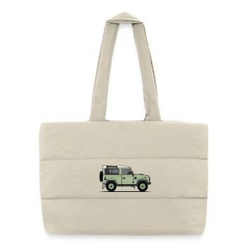 Defender 90 - Sac shopping matelassé - blanc naturel - Devant