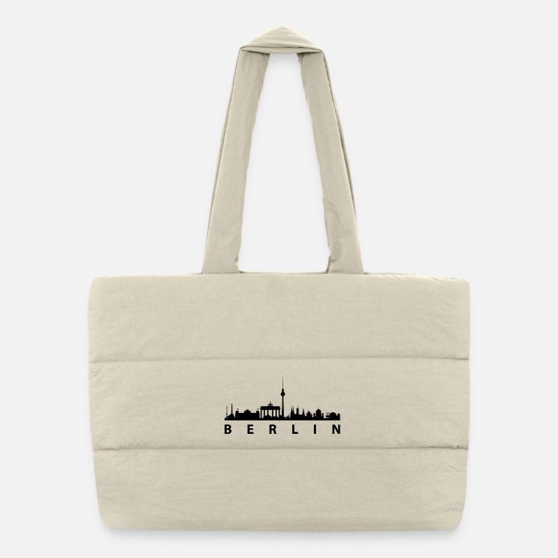 Skyline Berlin Puffer-Einkaufstasche