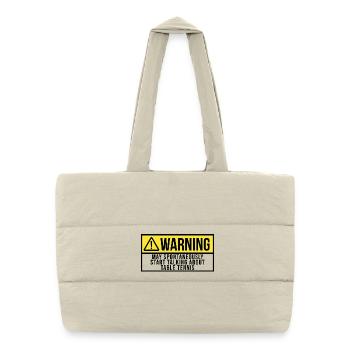 ping-pong - Sac shopping matelassé - blanc naturel - Devant
