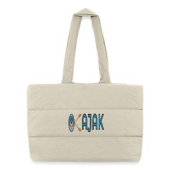 KAYAK SPORTS NAUTIQUES - Sac shopping matelassé - blanc naturel - Devant
