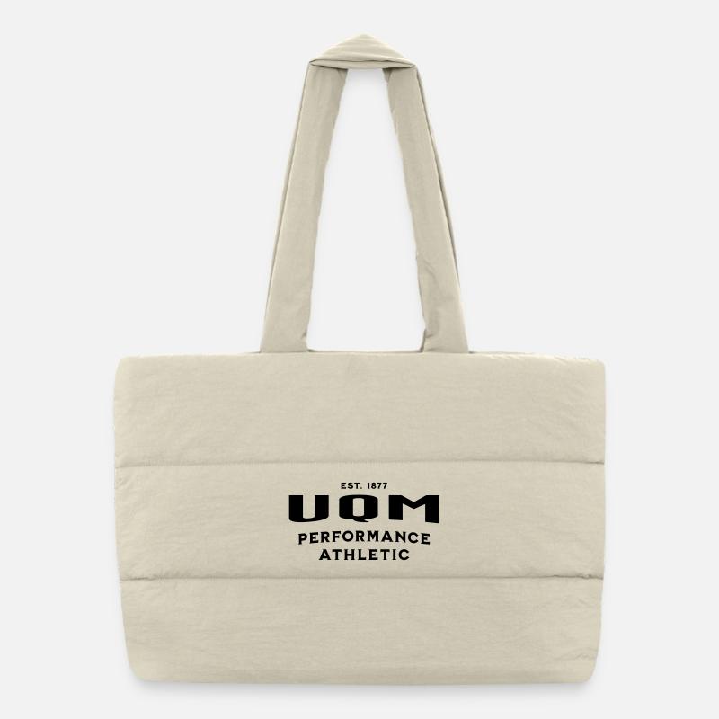 UQM Athletic-Performance Sportswear - Sac shopping matelassé - blanc naturel