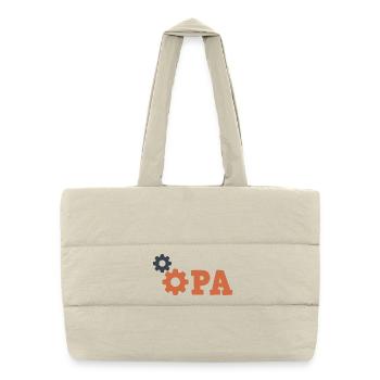 Grandpa Gear Repair - Mechanic Repair Car - Puffer Shopping Bag - natural - Front