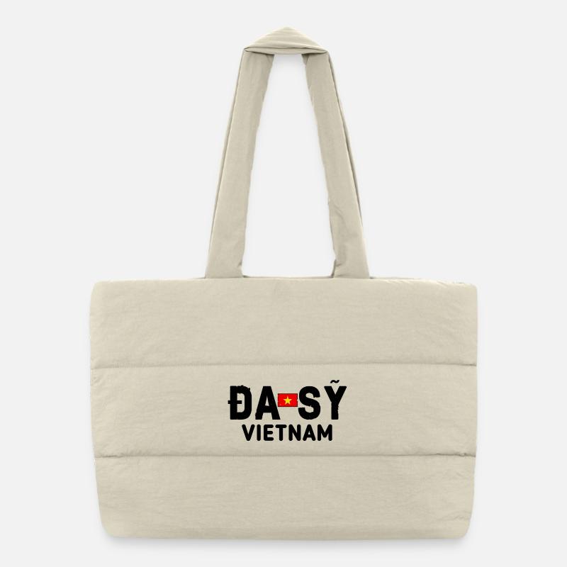 da sy Schmiedetradition hanoi - Puffer-Einkaufstasche - Naturweiß