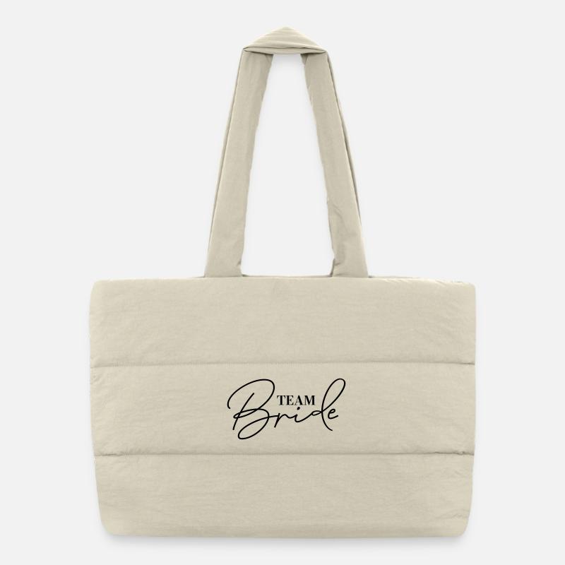 Accessoires pour la soirée de jeune fille de l’équipe Mariée Sac shopping matelassé