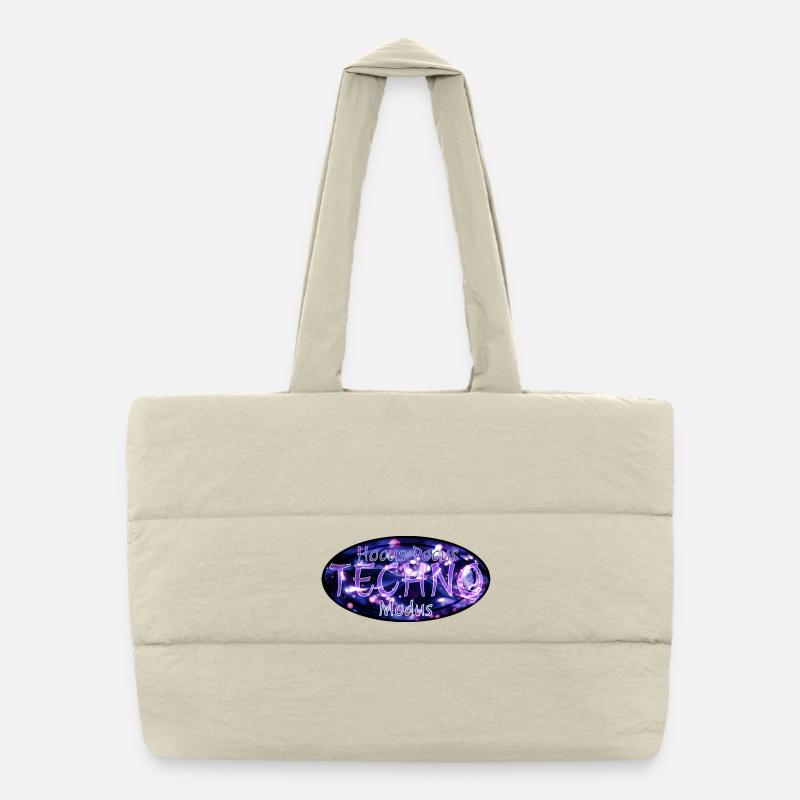 Hocus Pocus Techno Mode Sac shopping matelassé