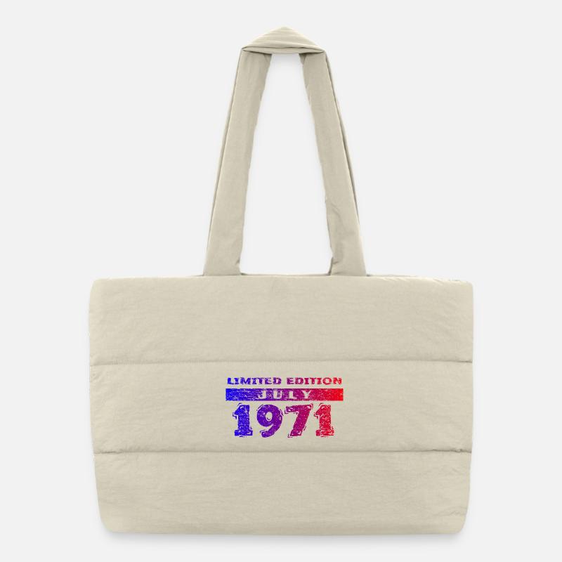 55th Birthday Limited Edition 07/1971 Puffer Shopping Bag