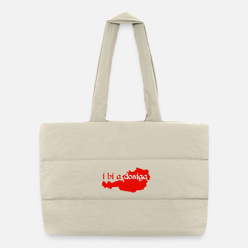i bi a Dosiga - Je suis un local, dialecte Sac shopping matelassé