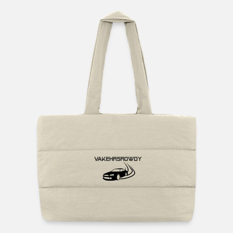 Vakehrsrowdy - Verkehrsrowdy, dialecte autrichien Sac shopping matelassé