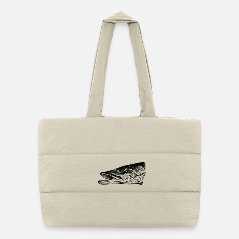 Pike - Pike Fishing - Favorite Fish Puffer Shopping Bag