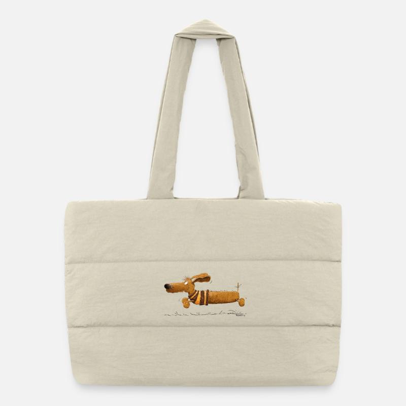 Running Dachshund I Teckel I Chien Sac shopping matelassé