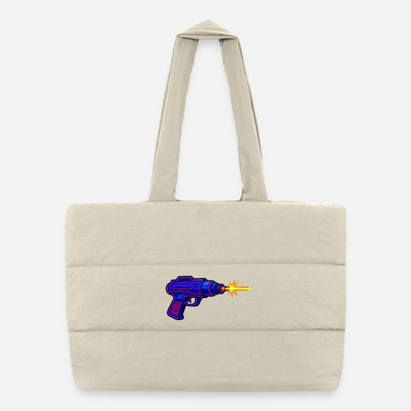Arme au pistolet laser Sac shopping matelassé