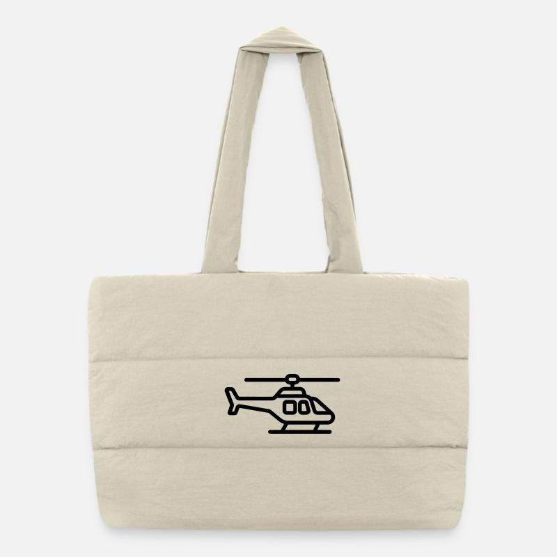 helicopter Puffer Shopping Bag