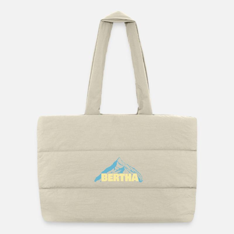 Woman's name Bertha Puffer Shopping Bag