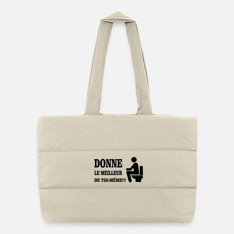 Give it your best Puffer Shopping Bag
