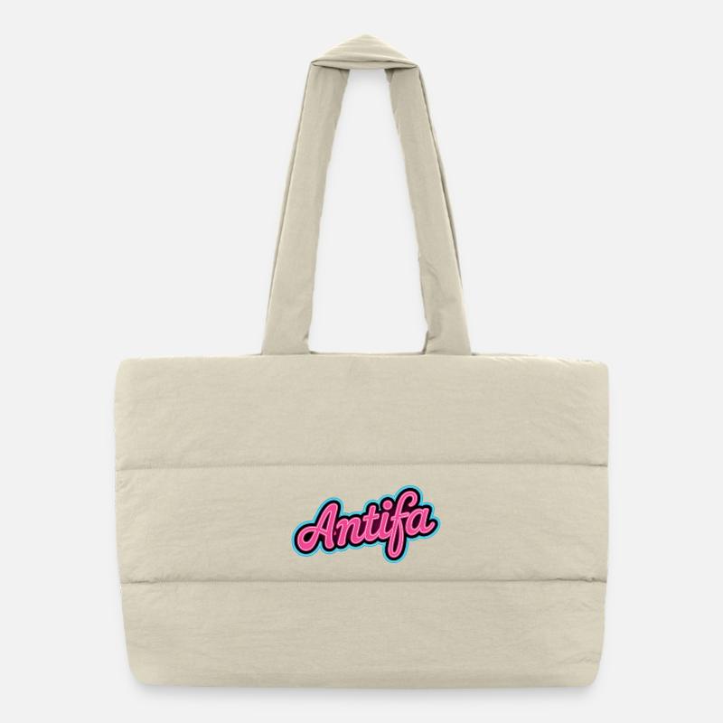 Antifa - Produits dérivés antifascistes Sac shopping matelassé