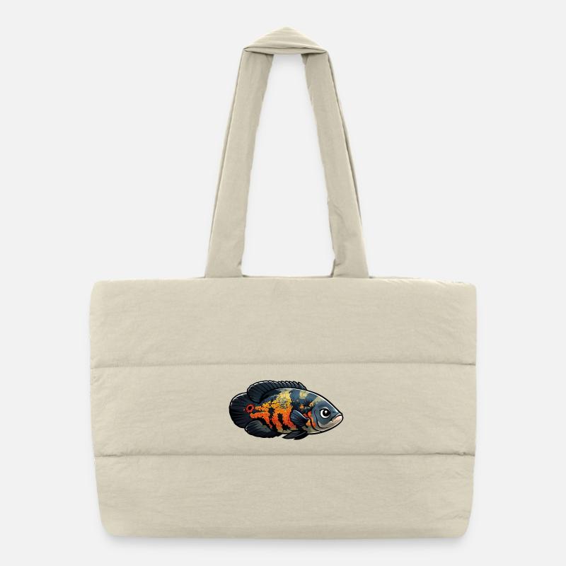 Peacock Eye Cichlid Oskar Astronotus ocellatus Puffer Shopping Bag