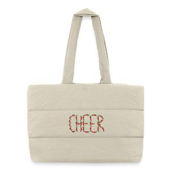 Chilli pepper cheer - Puffer Shopping Bag - natural - Front