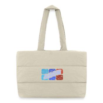 First name Aron - Puffer Shopping Bag - natural - Front