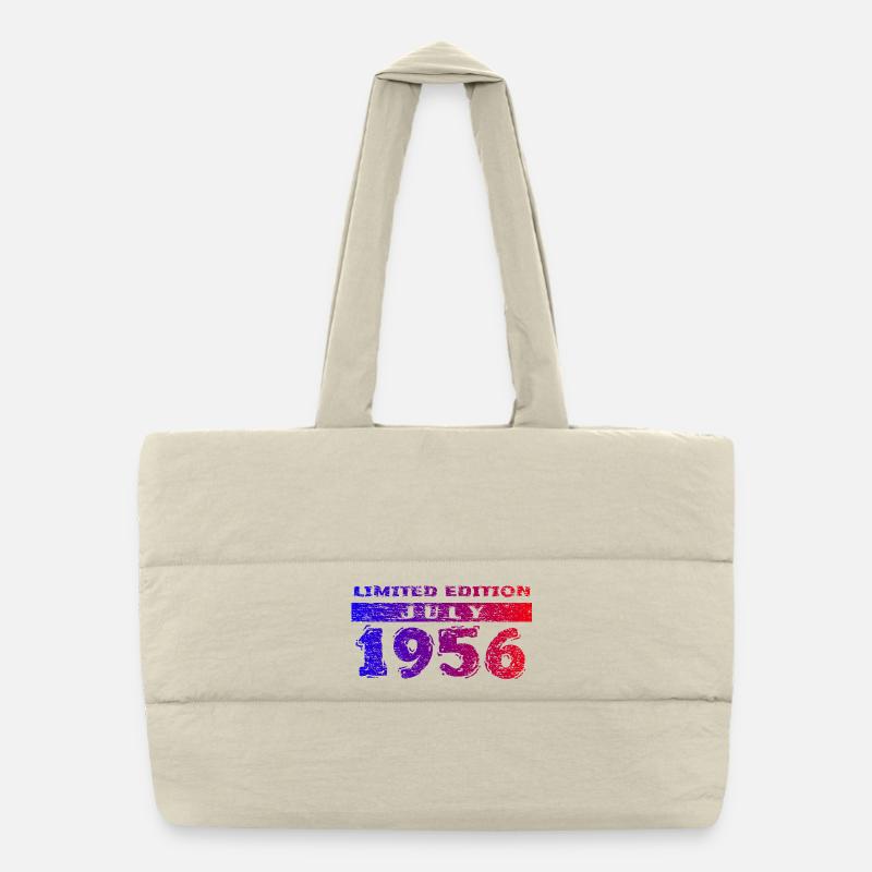 70th Birthday Limited Edition 07/1956 Puffer Shopping Bag