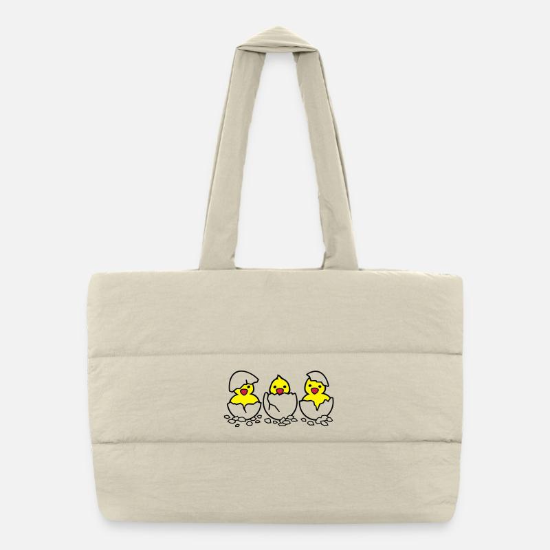 Drei aus dem Ei (c) Sac shopping matelassé