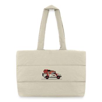 Jurassic Defender - Sac shopping matelassé - blanc naturel - Devant