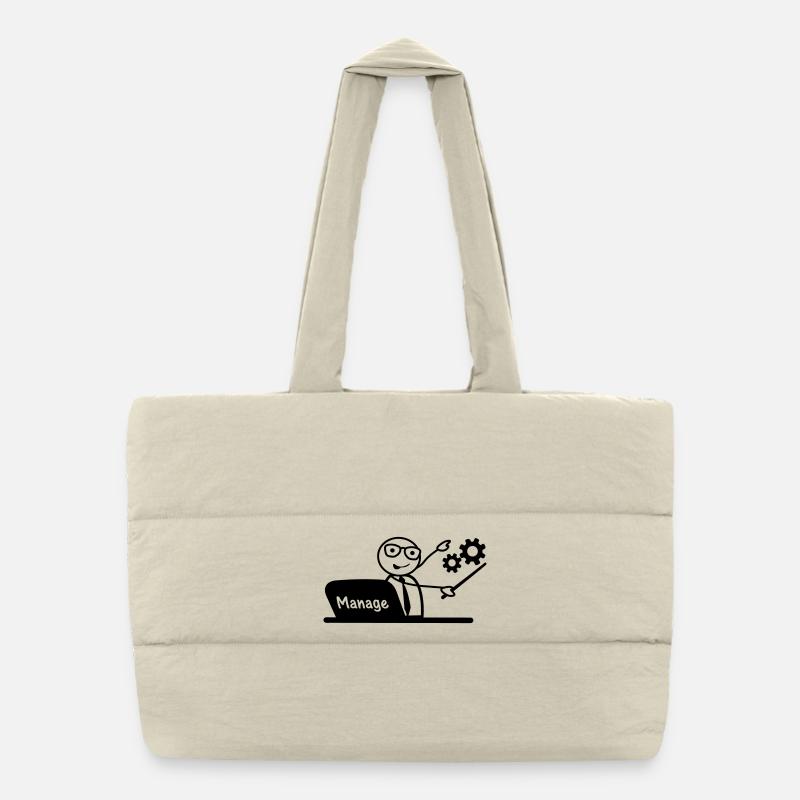 Manage Office laptop Puffer Shopping Bag