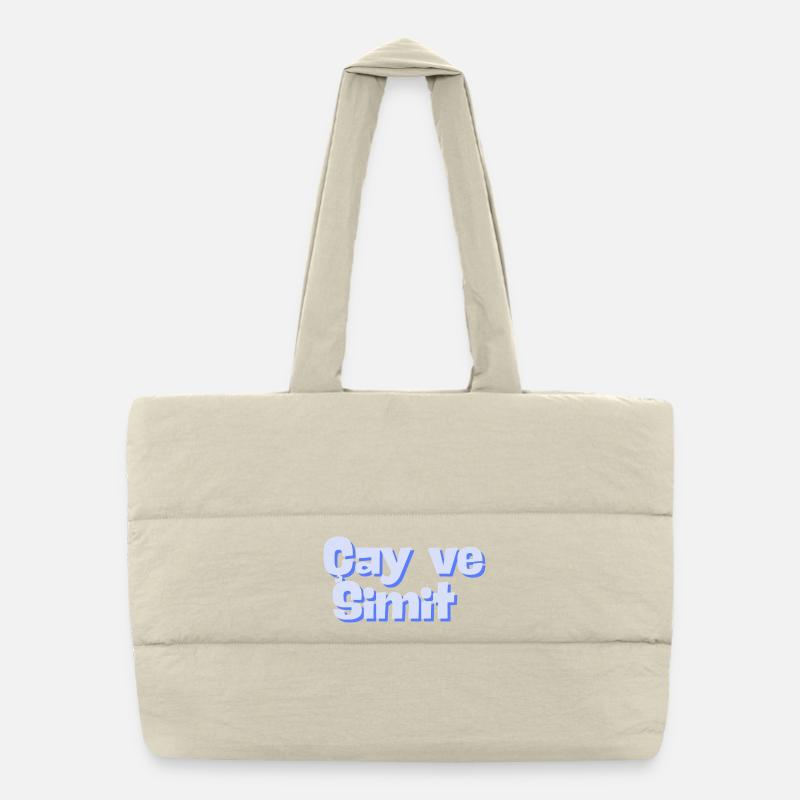 Cay & Simit Puffer-Einkaufstasche