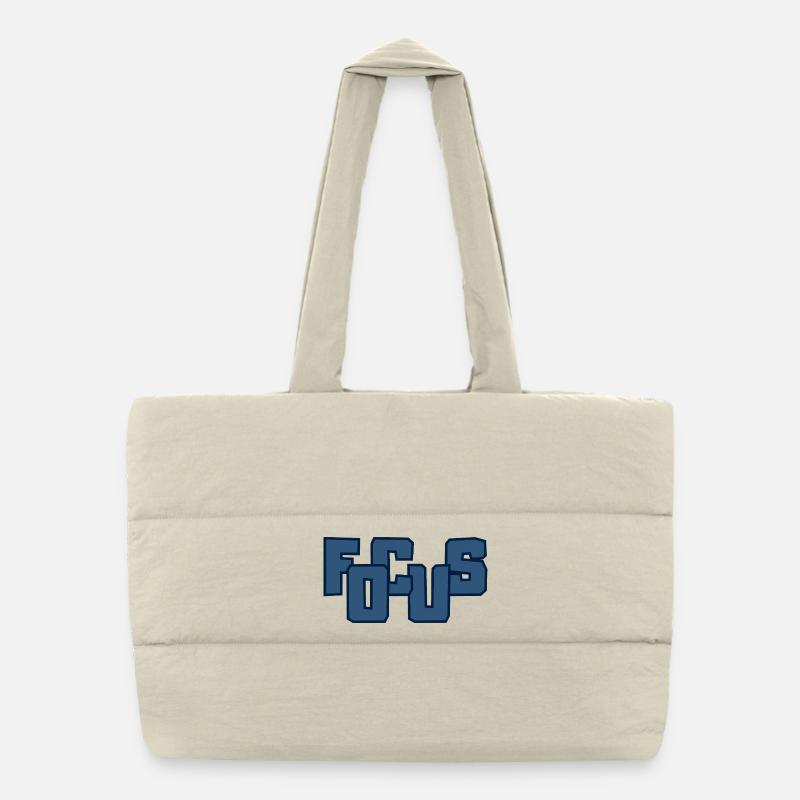 Fools Gras Lettres majuscules Sac shopping matelassé