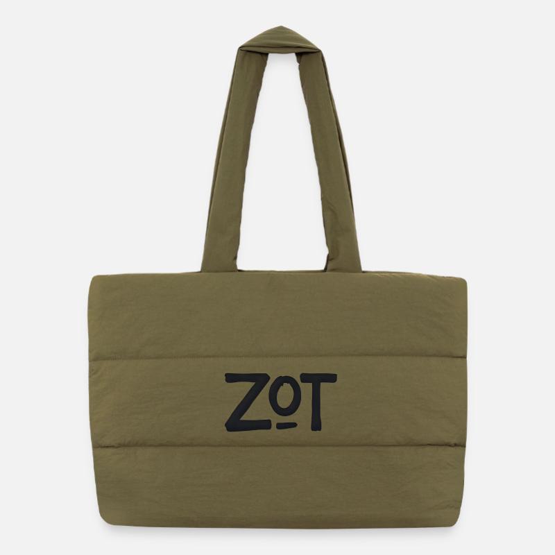 ZOT Bold Brushstroke Logo Sac shopping matelassé