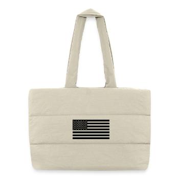 Utiliser des drapeaux - Sac shopping matelassé - blanc naturel - Devant