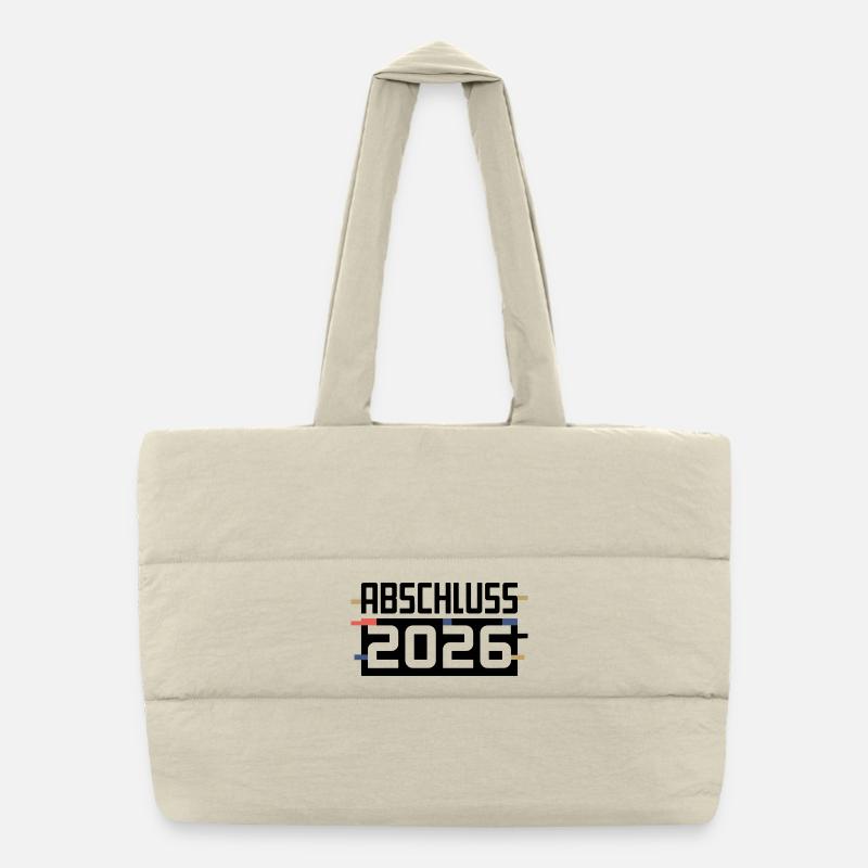 Design de la remise des diplômes 2026 Sac shopping matelassé