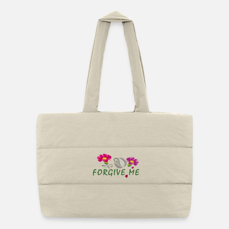 forgive me  Puffer-Einkaufstasche