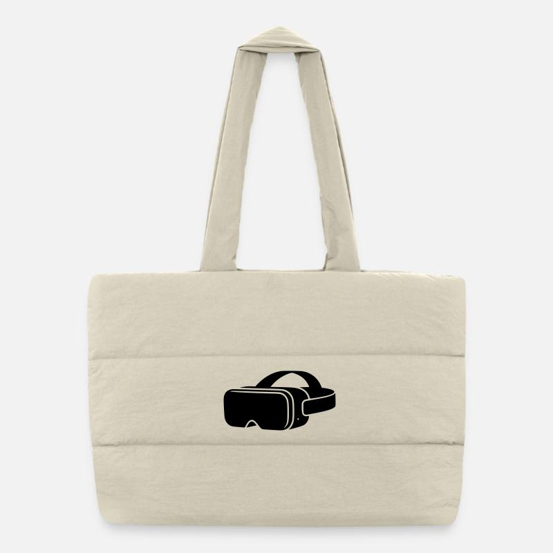 VR Brille Headset Icon Puffer-Einkaufstasche