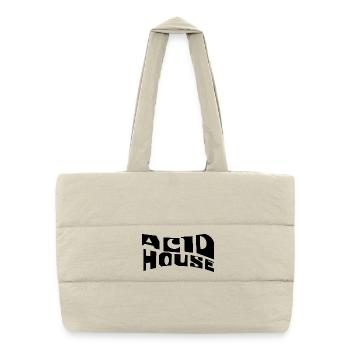 Acid House music logo design - Puffer Shopping Bag - natural - Front