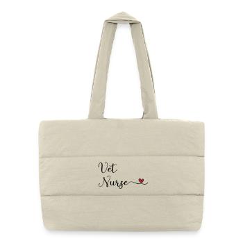 Vet Nurse - Puffer Shopping Bag - natural - Front